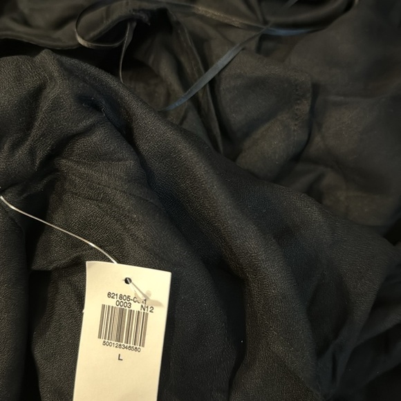 NWT!  Old Navy Black Jack Button-Down Crepe Midi Dress - Size Large 💜 - Picture 8 of 8